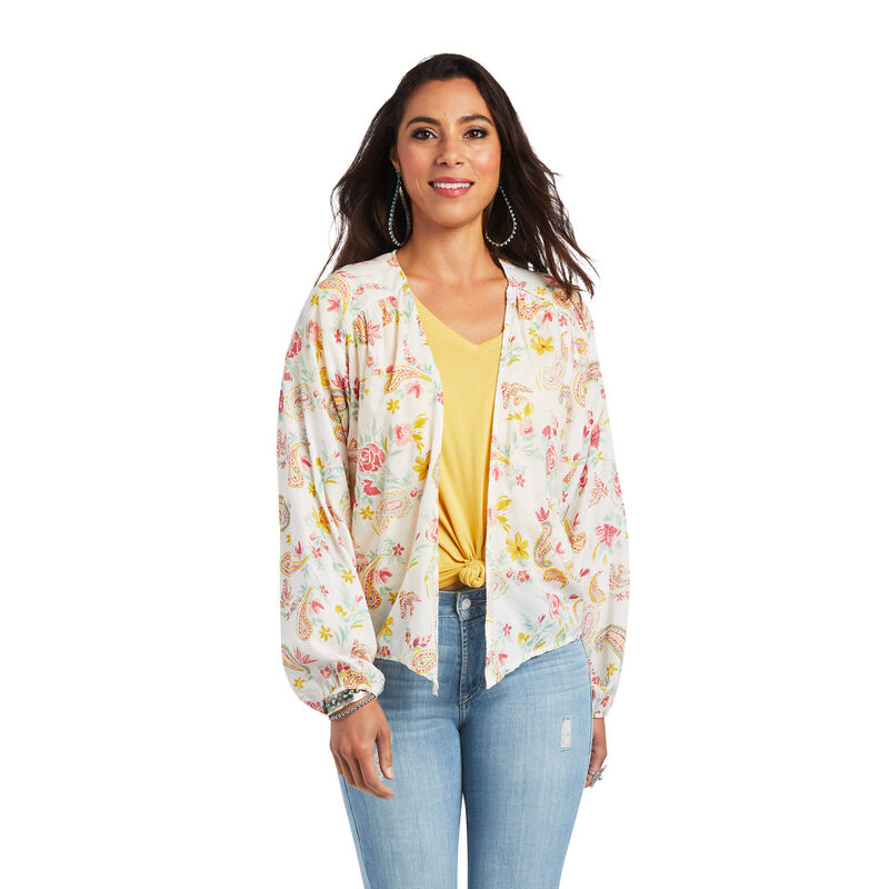 Blusas Ariat Rose Garden Wrap Multicolor Mujer - Chile 327-RFBQNO